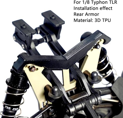 Titanium Alloy Shock Cap Protector for Arrma 1/8 Typhon 6S, 2MM Thick Durable Guards Anti-Collision Cap 6S AR330492, TC4 Alloy RC Shock Cap Protector & Shock Standoff Upgrades Parts in Kuwait