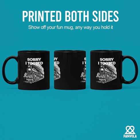 Sorry I Tooted Train Train Lovers Gifts For Dad Mom Husband Brother Sister Wife Friend Coworker Ceramic Mug 11 oz White in Saudi Arabia