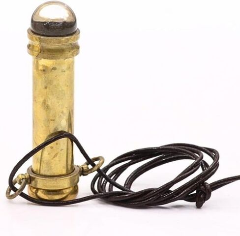 RII Brass Teleidoscope/Kaleidoscope Pandent with leather Cord Necklace, Etched Mandala Pattern Locket, Pocket Scope -A unique Gift for Loved Ones in Saudi Arabia