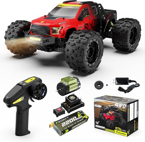 RLAARLO 1/12 Brushelss RC Cars for Adult Top Speed 50+ MPH RC Car All Terrain RC Buggy Off-Road Hobby Trucks 4x4 Remote Control Car Waterproof Truck with 3S Battery in Kuwait