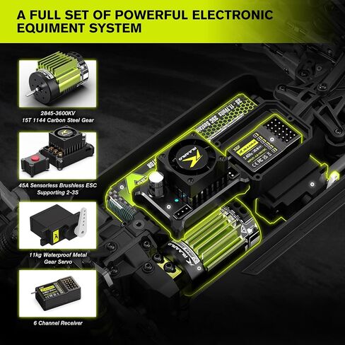 RLAARLO 1/12 Brushelss RC Cars for Adult Top Speed 50+ MPH RC Car All Terrain RC Buggy Off-Road Hobby Trucks 4x4 Remote Control Car Waterproof Truck with 3S Battery in Kuwait