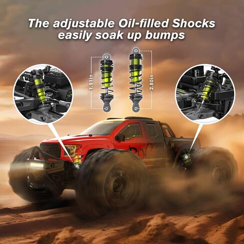 RLAARLO 1/12 Brushelss RC Cars for Adult Top Speed 50+ MPH RC Car All Terrain RC Buggy Off-Road Hobby Trucks 4x4 Remote Control Car Waterproof Truck with 3S Battery in Kuwait