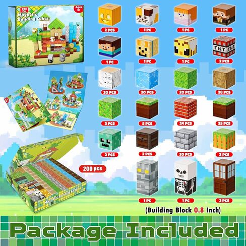 Magnetic Blocks - 150PCS Magnetic Building Blocks Road Forest Magnetic Cubes - Magnetic Toys for Montessori Toddler Birthday Gifts -STEM Sensory Construction Toys for Kids Ages 3+ for Boy & Girl in Kuwait