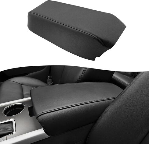 KBH Center Center Console Renrest Cover Presentive for Ford Edge 2011 2012 2013 ، Vinyl Leather ، Middle Console Rest Rest ، anti-scratch ، Black in Kuwait