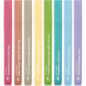Mr. Pen- Bible Highlighters with Color-Coding System, 8 Pack, Soft Pastel Aesthetic Highlighters Assorted Colors, Bible Markers No Bleed Through in Saudi Arabia