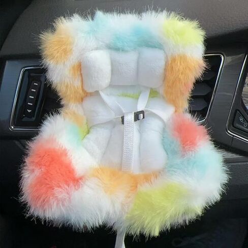 Accessories for 10-17cm Dolls, Doll Car Seat with Clip onto Car Air Vent, Includes Seat Leg for Desktop Display (Pebble Gray) in Saudi Arabia