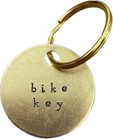 Metal Key Labels - Keychain Identifier Tags with Keyrings - Key Organization - Key ID fobs - 100% Brass, Hand Stamped Engraved - House, Shed, Gate, Pool, Closet, Locker, Safe, Truck (home) in Kuwait
