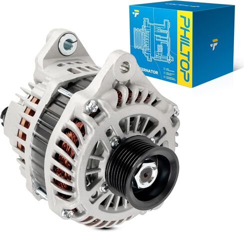 Philtop ANTERNATOR متوافق مع ACURA TL 1999 2000 2001 2002 ، CL 2001 2002 2003 High AMP ، استبدال 13835N 12V 105AMP CW S6 6-GROOVE بكرة in Kuwait