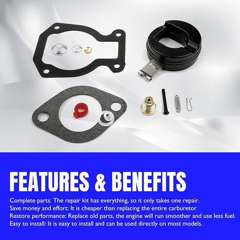 398453 مجموعة Rebuild Kit Carburetor متوافقة مع Johnson Evinrude OMC Outboard ، Ohnson Evinrude OMC 3HP 4HP 4.5HP 5HP 6HP in Saudi Arabia