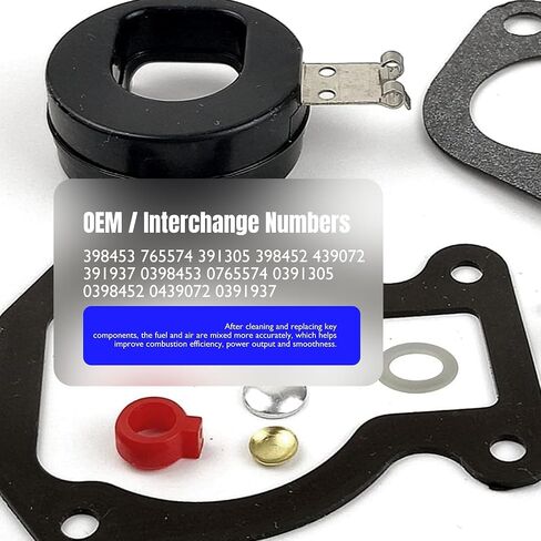 398453 مجموعة Rebuild Kit Carburetor متوافقة مع Johnson Evinrude OMC Outboard ، Ohnson Evinrude OMC 3HP 4HP 4.5HP 5HP 6HP in Saudi Arabia
