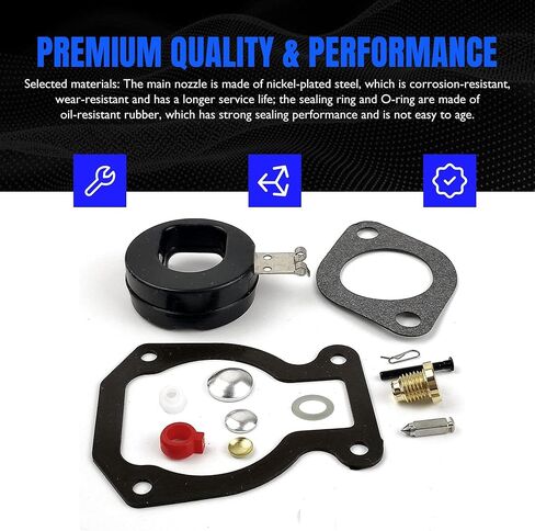 398453 مجموعة Rebuild Kit Carburetor متوافقة مع Johnson Evinrude OMC Outboard ، Ohnson Evinrude OMC 3HP 4HP 4.5HP 5HP 6HP in Saudi Arabia
