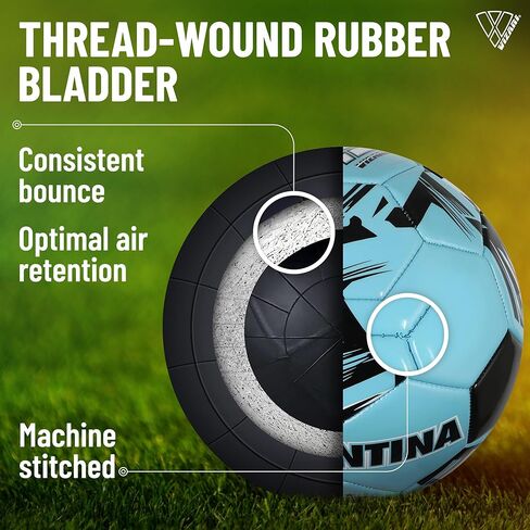 كرات المنتخب الوطني لكرة القدم فيزاري | جلد صناعي ومطاط متين، ثلاثة أحجام، تسع كرات ريفية - ارفع مستوى لعبك مع تمثيل الفريق المميز in Kuwait