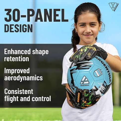 كرات المنتخب الوطني لكرة القدم فيزاري | جلد صناعي ومطاط متين، ثلاثة أحجام، تسع كرات ريفية - ارفع مستوى لعبك مع تمثيل الفريق المميز in Kuwait