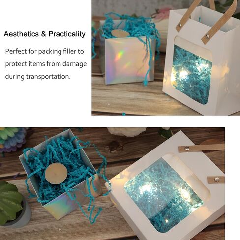 MARSROAM Navy Blue Crinkle Paper Shred Filler 1 LB for Gift Wrapping Birthdays Weddings Anniversaries Valentines Day Party Decorations in Kuwait