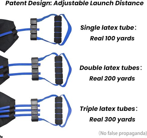 Water balloon launcher slingshot water cannon Adjustable for adult heavy duty human slingshot kit Potato launcher catapult Real 300 Yard and rocket launcher(Balloons not include) 2025 Upgraded in Saudi Arabia