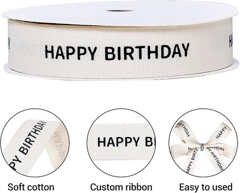 Cotton Custom Teacher Ribbon, 5/8 inch × 10 Yard, Natural Cream Ribbon with You're The Best Printed for Gift Wrapping Crafts Flower Bouquet Birthday Decoration in Saudi Arabia