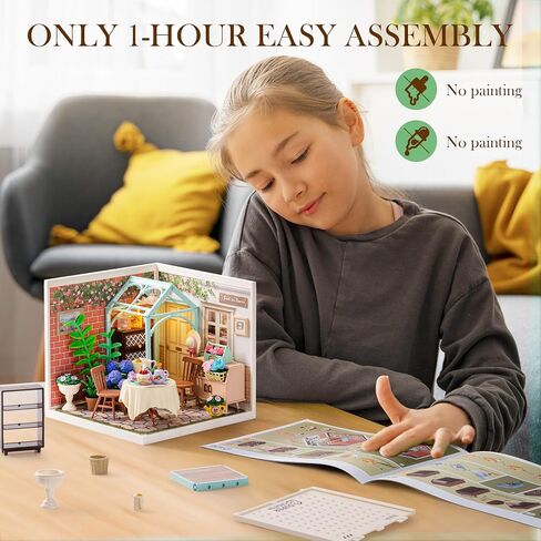 Rolife Super Creator-DIY Plastic Miniature House for Adults, Mini Blocks Model Kit Building Set for Teens 8-12, DIY Crafts/Hobbies/Building Blocks Toys for Teens&Adults (Pop Bubble Bathroom) in Kuwait