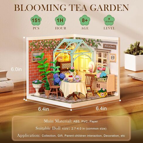 Rolife Super Creator-DIY Plastic Miniature House for Adults, Mini Blocks Model Kit Building Set for Teens 8-12, DIY Crafts/Hobbies/Building Blocks Toys for Teens&Adults (Pop Bubble Bathroom) in Kuwait