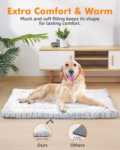Self Warming Cat Bed 24 x 18 in - Dogs Cat Beds for Indoor Outdoor, Machine Washable, 3cm/1.18in Thickened Pet Heating Pad for Cats & Dogs, Double Side Premium Soft in Kuwait