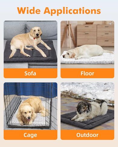 Self Warming Cat Bed 24 x 18 in - Dogs Cat Beds for Indoor Outdoor, Machine Washable, 3cm/1.18in Thickened Pet Heating Pad for Cats & Dogs, Double Side Premium Soft in Kuwait