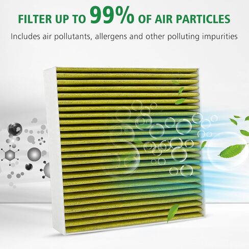 2PCS Cabin Engine Air Filter Kit JM802 JM2205 Fits for 2017-2024 CIVIC 2.0L, 2023-2024 HR-V HRV 2.0L, Replacement for CF11182, CA12051, 17220-5BA-A00, 80292-TF0-G01 in Saudi Arabia