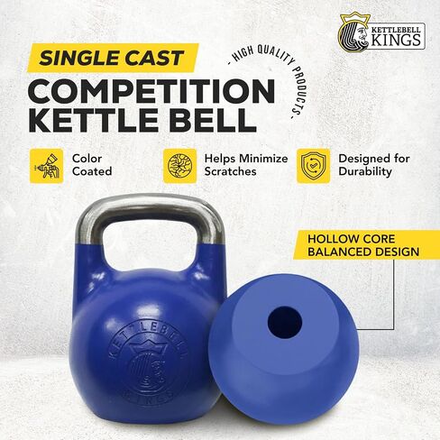 Kettlebell Kings | Competition Kettlebell Weights (8-48 KG) For Women & Men | Designed For Comfort in High Repetition Workouts | Superior Balance For Better Workouts in Kuwait