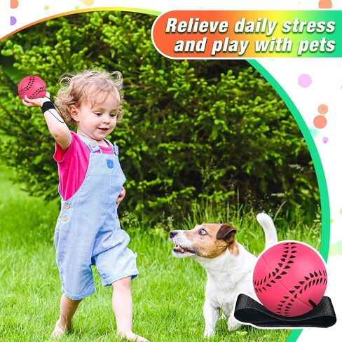Deekin 6 PCS 2.36 بوصة معصم معصم العودة ألعاب Wristband ألعاب Rebound Ball على كرات معصم نطاط سلسلة لممارسة المعصم المرح النشاط في الهواء الطلق للبالغين in Kuwait