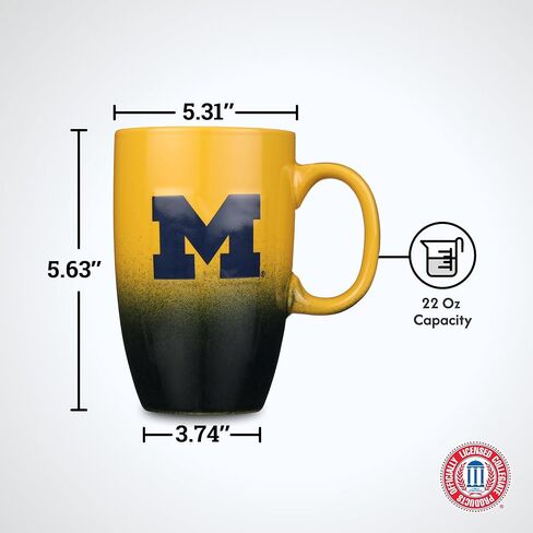 The Memory Company | Licensed NCAA 22oz Ombre Sculpt Tall Mug in Kuwait