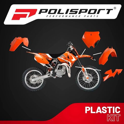 Polisport Motocross (MX) Replica Plastic Kit for KTM SX 85 (2006-12) – OEM Quality, Durable, Flexible & Perfect Fit – Orange in Kuwait