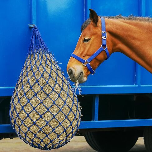 2 pcs 40" Hay Net for Horses,Slow Feed Hay Bag Feeder, Made from Durable Nylon Rop, Regulate Intake of Hay hence Improve Digestion,for Horses Goat Sheep Hanging Slow Feed Hay Bag in Saudi Arabia
