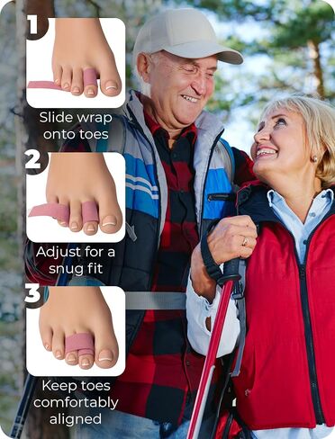 Homergy Hammer Toe Corrector & Straightener, 4-Pack Toe Tape for Women in Saudi Arabia