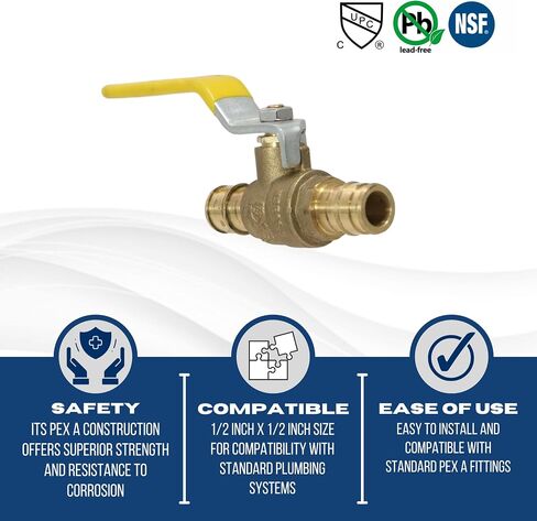 10 قطع XFITTING 3/4 ''Pex A Ball Valve، F1960 توسيع الكرة صمام in Kuwait