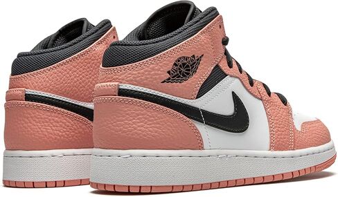 Jordan 1 Mid Baby/Toddler Shoes (DQ8425-104, White/Wolf Grey/Midnight Navy) Size 4 in Kuwait