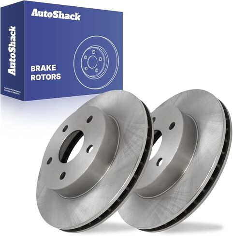 Autoshack Black Hat حفر ودوارات الفرامل المقطوعة من أدوات استبدال دوار الفرامل الأمامية لعام 1999-2004 Jeep Grand Cherokee 4.0L 4.7L V8 4WD AWD RWD PR6120LR in Kuwait