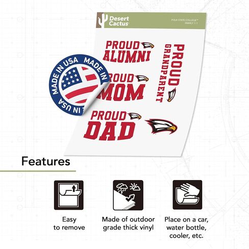Desert Cactus John Jay College of Criminal Justice Stickers Vinyl Decal Laptop Water Bottle Car Scrapbook (Family Full Sheet) in Saudi Arabia