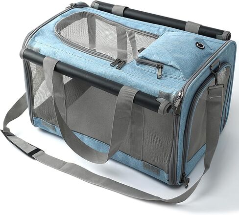 Pet Carrier Large Medium Cat Bag,Soft Sided Pet Carrier for Puppy,Small Dog Carriers Carriers for Pet Sun Curtian Privacy Protection Travel Bag with Large Pocket in Saudi Arabia