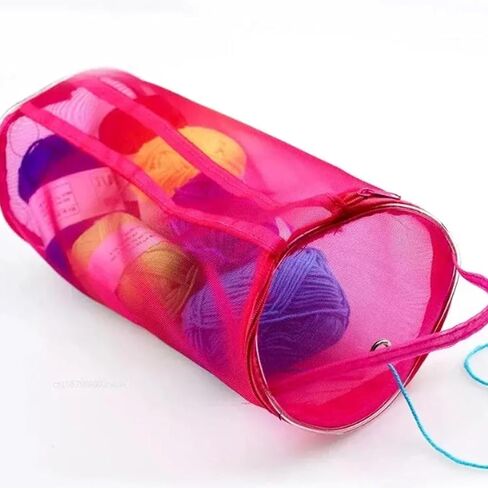 2PCS Yarn Storage Bag - Portable Knitting Wool Organizer, Small Ball Carrier - 2 Colors in Kuwait