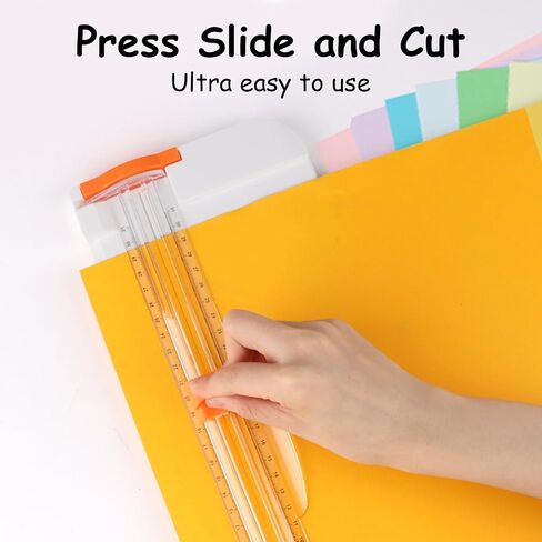 A4 Paper Cutter 12 Inch Paper Trimmer Scrapbook Supplies Tool for Craft Paper, Photo, Cardstock with Security Safeguard and Foldable Ruler in Saudi Arabia