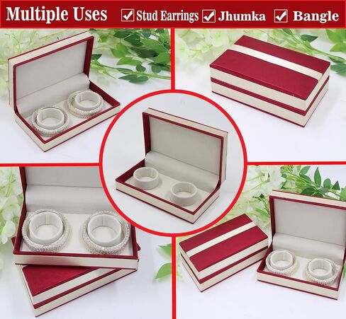 Velvet Earrings Jewelry Box Women 12 Slots Jhumka Jewelry Organizer, Rings Earrings Holder Organizer Display Storage Case, for Woman and Girls (Brown) in Saudi Arabia