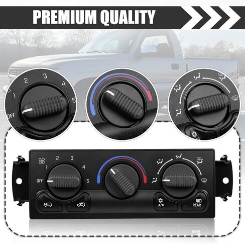 599-217 Front A/C Heater Comple Control Switch مفتاح لوحة متوافق مع 1996-2020 Chevrolet Express 1500 2500 3500 4500 Astro ، Chevy C4500 C5500 C6500،1996-2020 GMC Savari ، OE# 15073274 in Kuwait