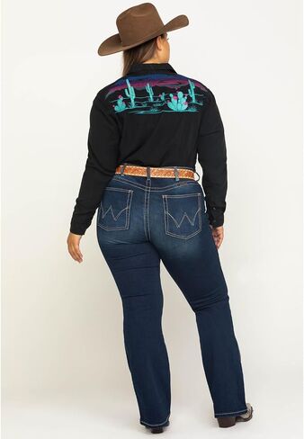 Wrangler Women Q-Baby Mid Rise Boot Cut Ultimate Riding Jean in Saudi Arabia