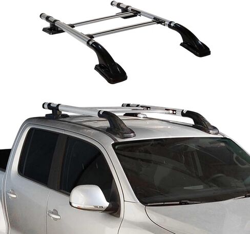 OMAC Aluminium Roof Rack Side Rails for Nissan NV200 2013-2021 Black 2X Alu in Saudi Arabia