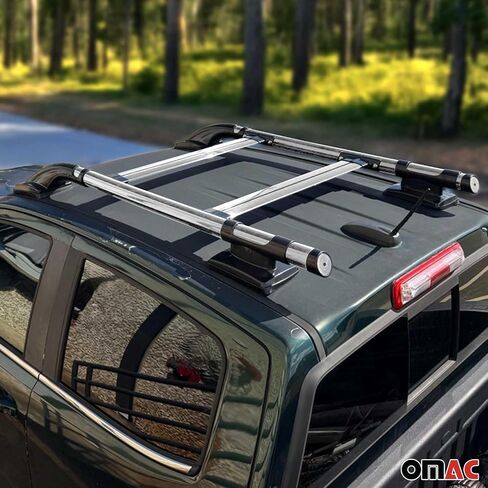 OMAC Aluminium Roof Rack Side Rails for Nissan NV200 2013-2021 Black 2X Alu in Saudi Arabia