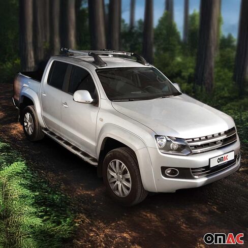 OMAC Aluminium Roof Rack Side Rails for Nissan NV200 2013-2021 Black 2X Alu in Saudi Arabia