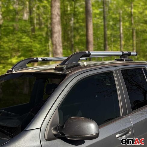 OMAC Aluminium Roof Rack Side Rails for Nissan NV200 2013-2021 Black 2X Alu in Saudi Arabia