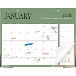 Desk Calendar 2025-2026, 17" x 12" 18 Month Wall Calendar Runs July 2025 to December 2026 Large Desktop Calendar for Home Office Planning Personal Organisers, Green Leaf in Kuwait
