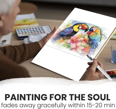 Quokka 10pack Painting Dementia أنشطة الكبار السن - Songbird Serenity - منتجات الزهايمر لكبار السن - أنشطة للأشخاص الذين يعانون من الخرف - الحرف من أجل كبار السن in Kuwait