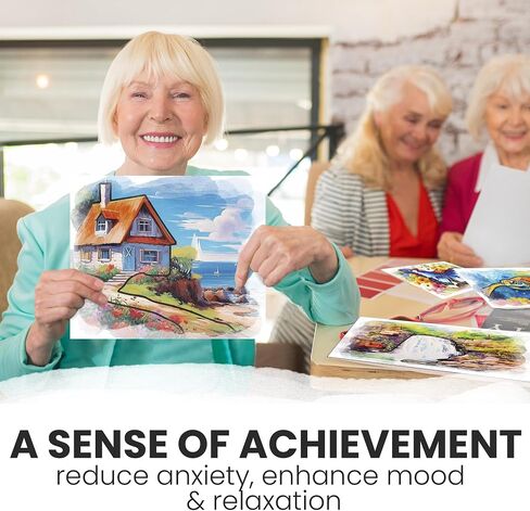 Quokka 10pack Painting Dementia أنشطة الكبار السن - Songbird Serenity - منتجات الزهايمر لكبار السن - أنشطة للأشخاص الذين يعانون من الخرف - الحرف من أجل كبار السن in Kuwait