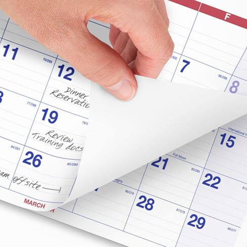 AT-A-GLANCE 2026 Wall Calendar, 12" x 26.5", Large, Three-Month, Move-A-Page (PMLF112826) in Saudi Arabia