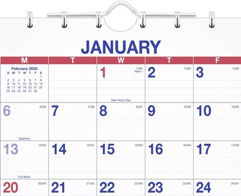 AT-A-GLANCE 2026 Wall Calendar, 12" x 26.5", Large, Three-Month, Move-A-Page (PMLF112826) in Saudi Arabia